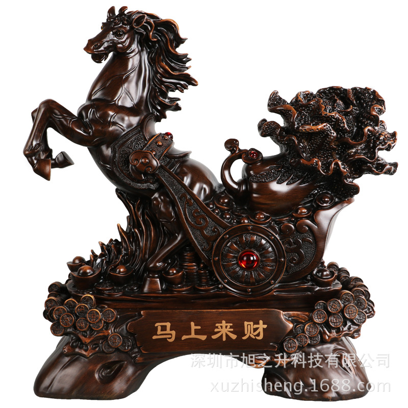 樹脂工藝品大號招財馬擺件與白菜仿木禮品的市場需求分析